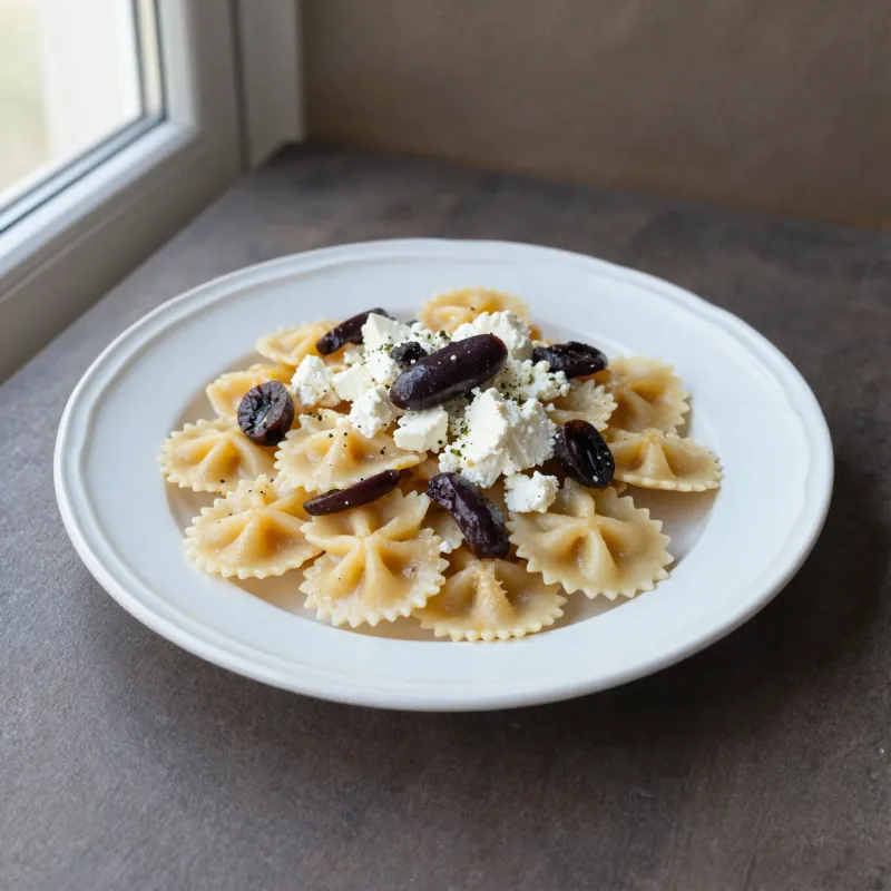 Mediteranska salata od testenine sa feta sirom