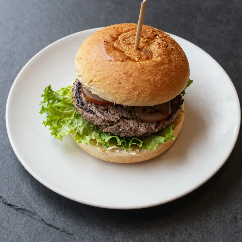 Posni burger sa belom ribom