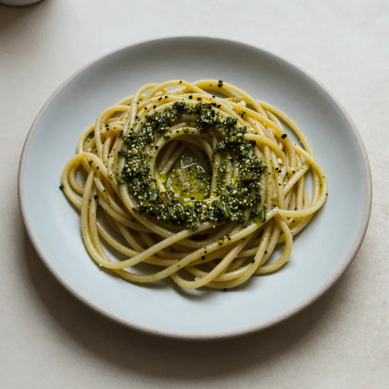Špagete sa domaćim pesto sosom
